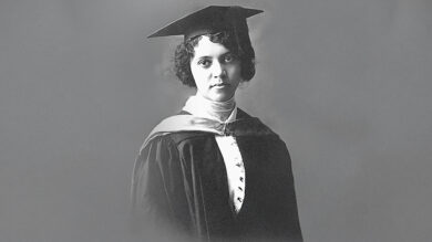 Portrait of Alice Augusta Ball, an African-American chemist and pioneer who developed the first effective treatment for leprosy.